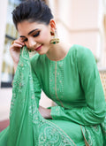 Green Kashmiri Embroidered Palazzo Suit