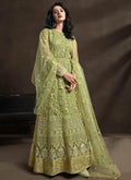 Light Green Designer Anarkali Suit