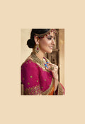 Pink And Orange Saree In usa uk canada