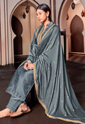 Grey Golden Pant Suit In usa uk canada