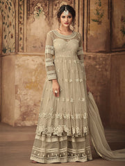 Biscuit Beige Party Wear Sharara Online