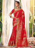 Bridal Red Silk Saree