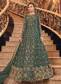 Dark Green Designer Anarkali Suit