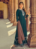 Rama Green Embroidered Ethnic Palazzo Suit