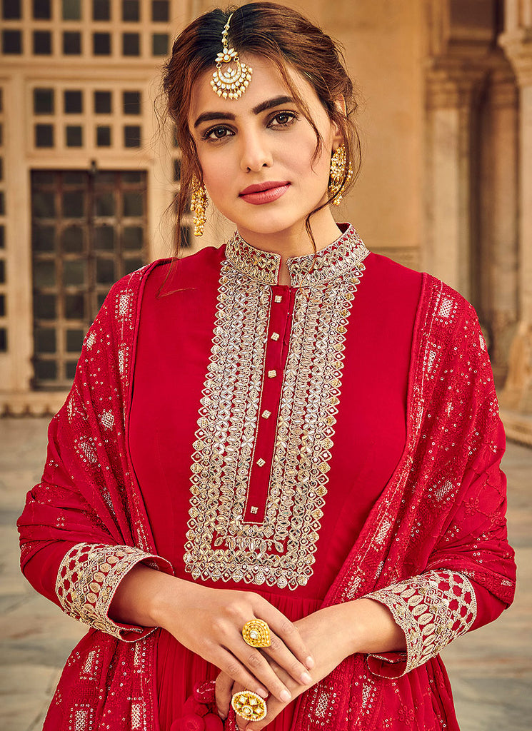Red Indian Bridal Anarkali Suit