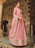Soft Pink Anarkali Suit In uk