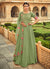 GreenFloral Embroidered Indian Anarkali Suit