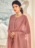 Pink And Beige Palazzo Style Suit