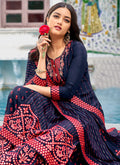 Blue And Red Gharara Suit In uk