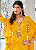 Golden Yellow Gharara Suit