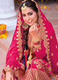 Rani Pink Golden Sharara Suit In usa