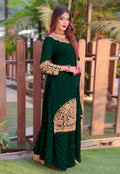 Green Golden Embroidered Sharara Suit In usa uk canada