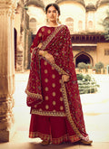 Red Gharara Suit