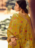 Indian Clothes - Yellow Multi Embroidered Gharara Suit