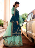 Turquoise Sharara Suit
