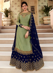 Green Designer Sharara Suit