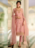 Indian Clothes - Peach Traditional Sharara Suit