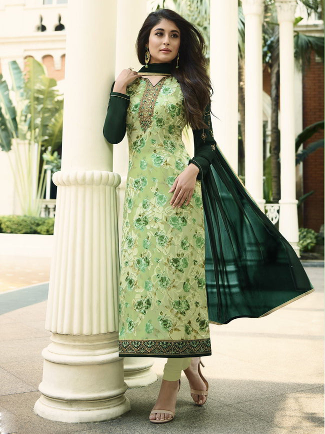 Green Hues Brasso Designer Pant Suit