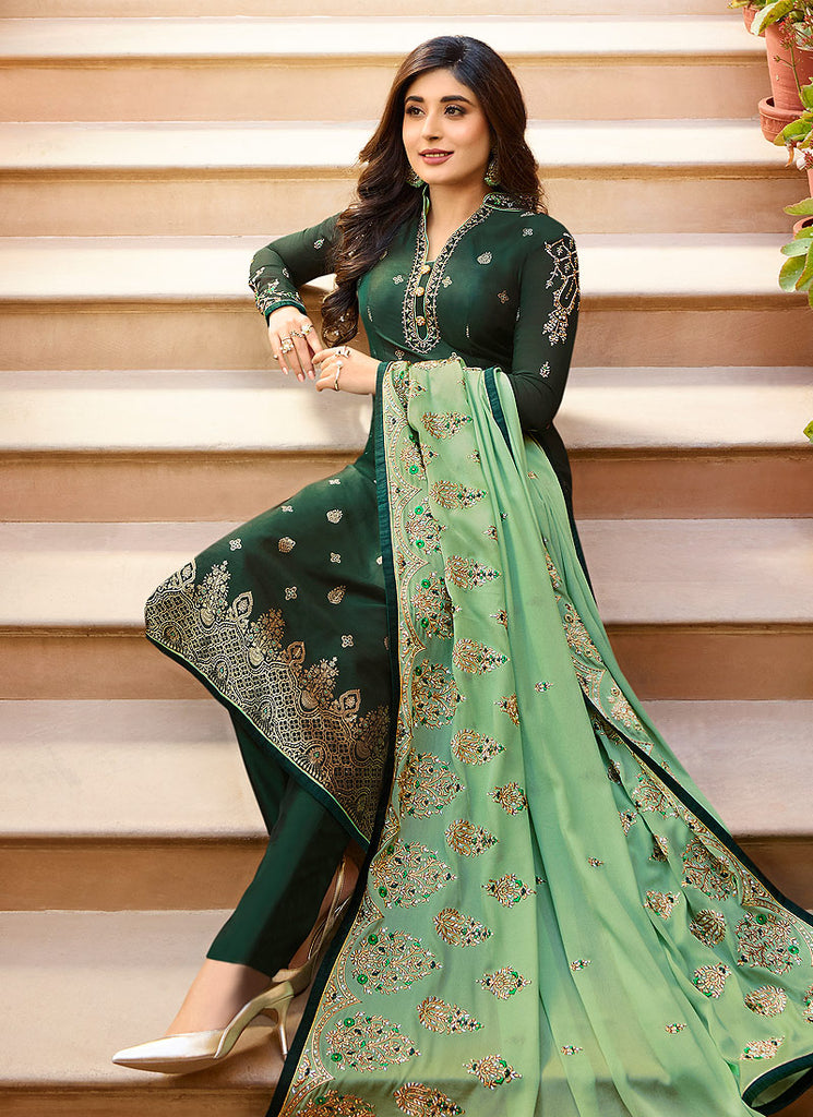 Embroidered Pant Suit