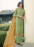 Indian Suits - Green And Yellow Palazzo Suit In usa uk canada