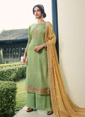 Green And Yellow Palazzo Suit