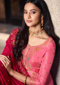 Indian Suits - Pink Sharara Suit In usa uk canada
