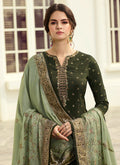 Olive Green Palazzo Suit In usa