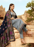 Embroidered Pants Suit