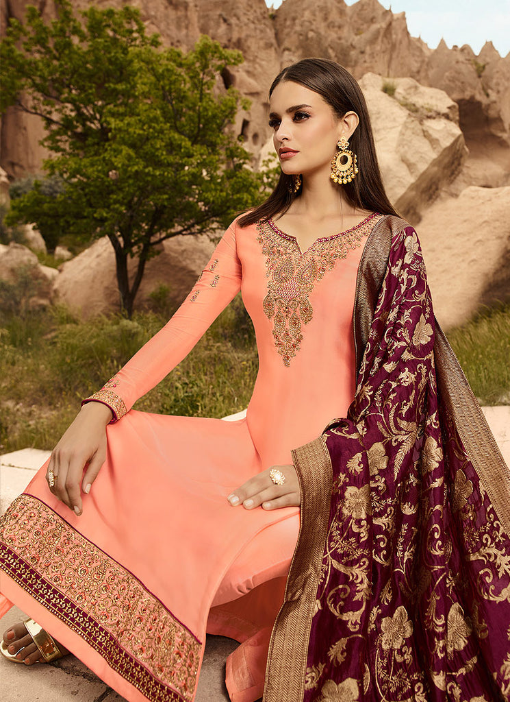 Embroidered Pants Suit