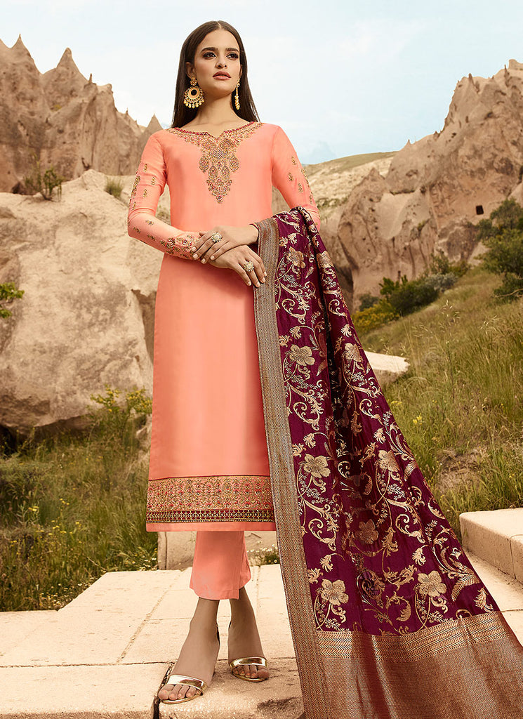 Embroidered Pants Suit