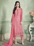 Pink Ethnic Designer Pakistani Pant Suit