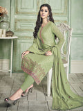 Light Green Ethnic Designer Pakistani Pant Suit