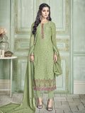 Light Green Ethnic Designer Pakistani Pant Suit