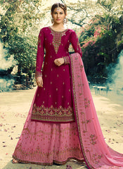 Embroidered Gharara Suit
