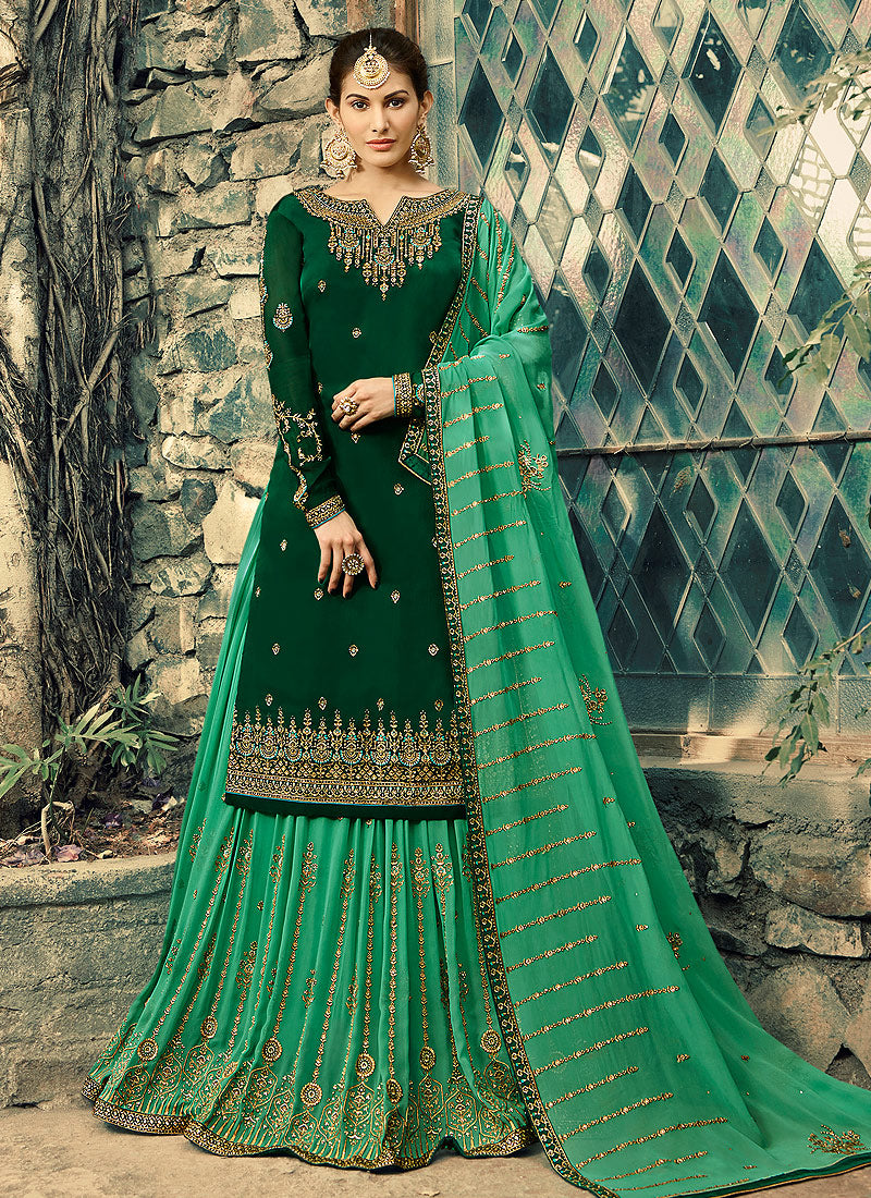Embroidered Lehenga Suit