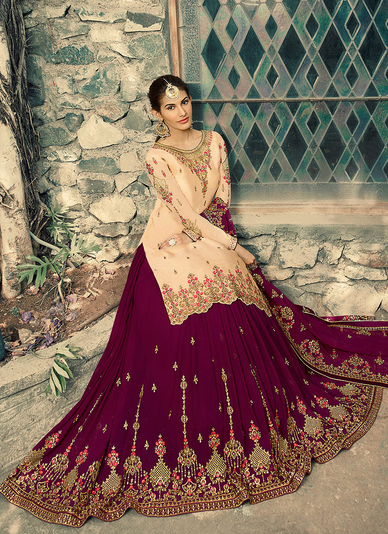 Embroidered Lehenga Suit