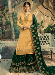 Embroidered Gharara Suit
