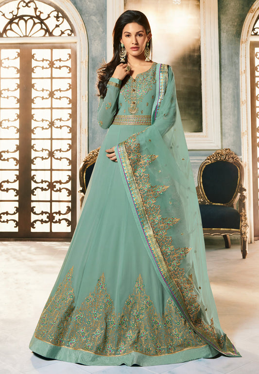 Embroidered Anarkali Suit