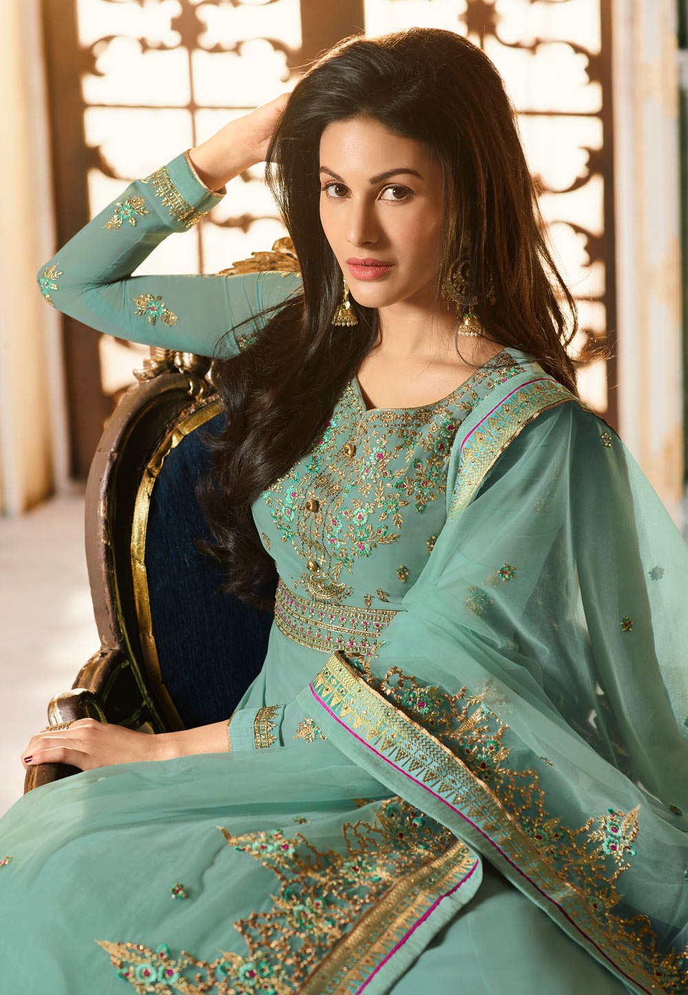 Embroidered Anarkali Suit