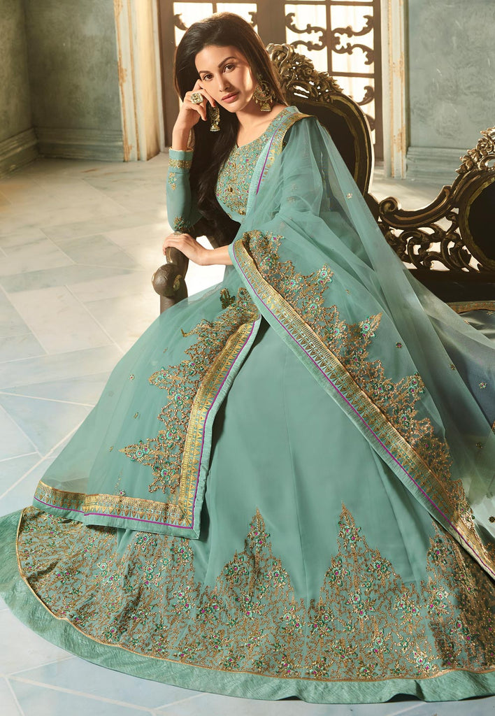 Embroidered Anarkali Suit