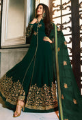 Embroidered Anarkali Pant Suit