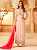 Pink In Combination Designer Palazzo Suit 