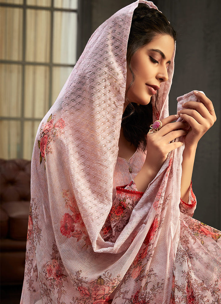 Indian Suits - Light Purple Palazzo Suit In usa uk canada