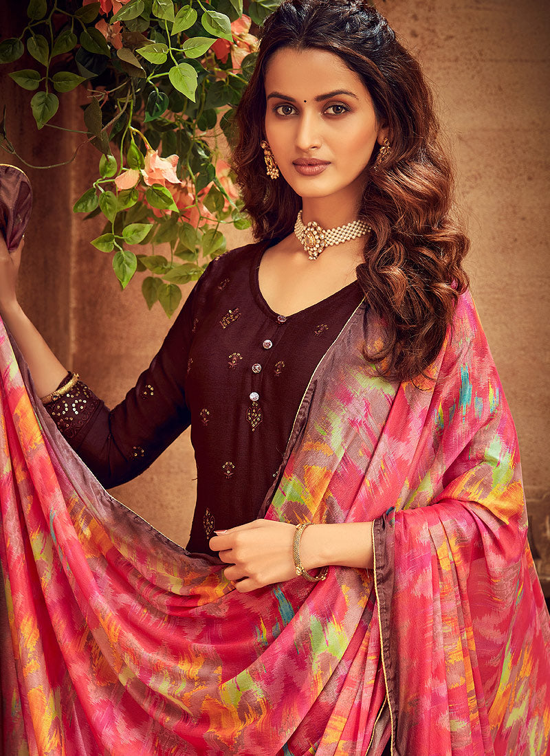 Maroon Palazzo Suit In usa