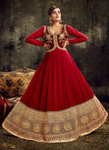 Bridal Red Anarkali Suit In usa uk canada