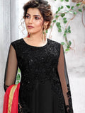 Black And Red Designer Pakistani Palazzo Suit