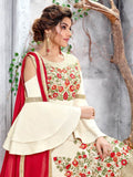 Off White Designer Pakistani Pant Suit