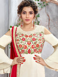 Off White Designer Pakistani Pant Suit