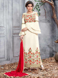 Off White Designer Pakistani Pant Suit