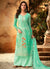Light Green Multi Embroidered Designer Palazzo Suit
